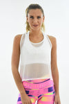 RIO GYM Marcia Tank - White yoga wear for women