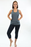 RIO GYM Tremelina Tank -Grey yoga wear for women