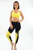 RIO GYM Vanessa Capri - Yellow yoga wear for women