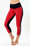 RIO GYM Glenda  Red Capri yoga wear for women