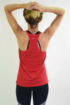 RIO GYM Arianna Tank - Red yoga wear for women