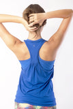 RIO GYM Leticia Tank - Royal Blue yoga wear for women