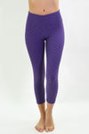 RIO GYM Ana Ruga Purple Capri yoga wear for women