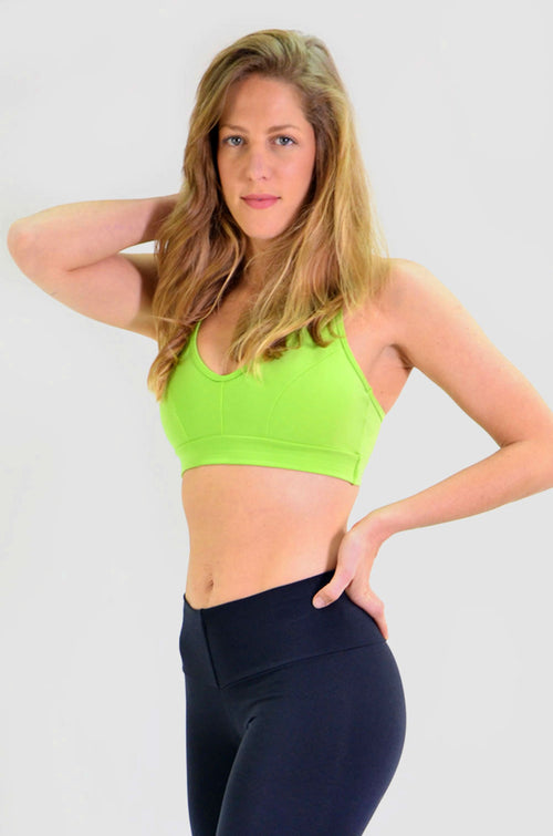 RIO GYM Ellie Bra - Green yoga wear for women