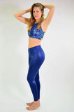 RIO GYM Mara Metallic Navy Legging yoga wear for women