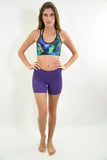 RIO GYM Ana Ruga Purple Shorts yoga wear for women