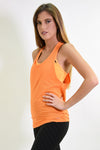 RIO GYM Jessica Tank - Orange yoga wear for women