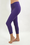 RIO GYM Ana Ruga Purple Capri yoga wear for women