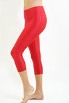 RIO GYM Red Oregon  Capri yoga wear for women